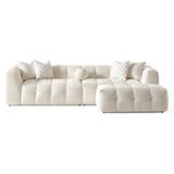 Alana Ivory Tufted Chenille Modular Sectional Sofa from Midinmod - Luna Furniture