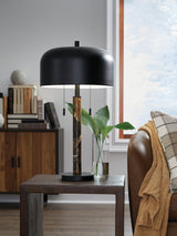 Alanbert Brown/Black Table Lamp from Ashley - Luna Furniture