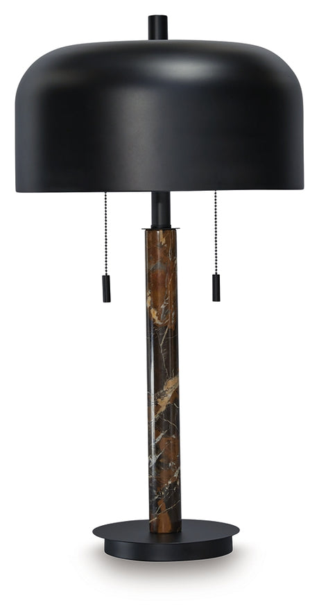 Alanbert Brown/Black Table Lamp from Ashley - Luna Furniture