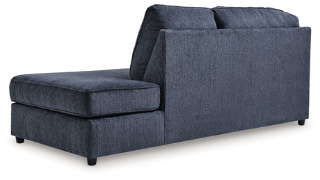 Albar Place 2-Piece Sectional with Ottoman in Cobalt from Ashley - Luna Furniture