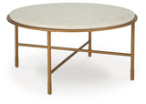 Alben Antique Gold Coffee Table from Ashley - Luna Furniture