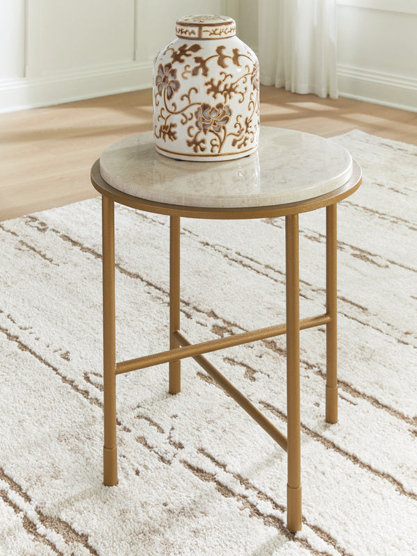 Alben Antique Gold End Table