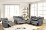 Albert Gray 3-Piece Reclining Living Room Set from Happy Homes - Luna Furniture