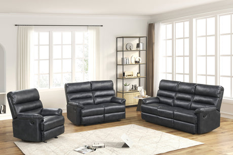 Albert Gray 3-Piece Reclining Living Room Set from Happy Homes - Luna Furniture