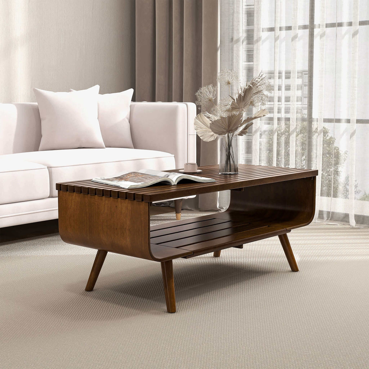 Alice Coffee Table Walnut from Ashcroft Furniture - Luna Furniture