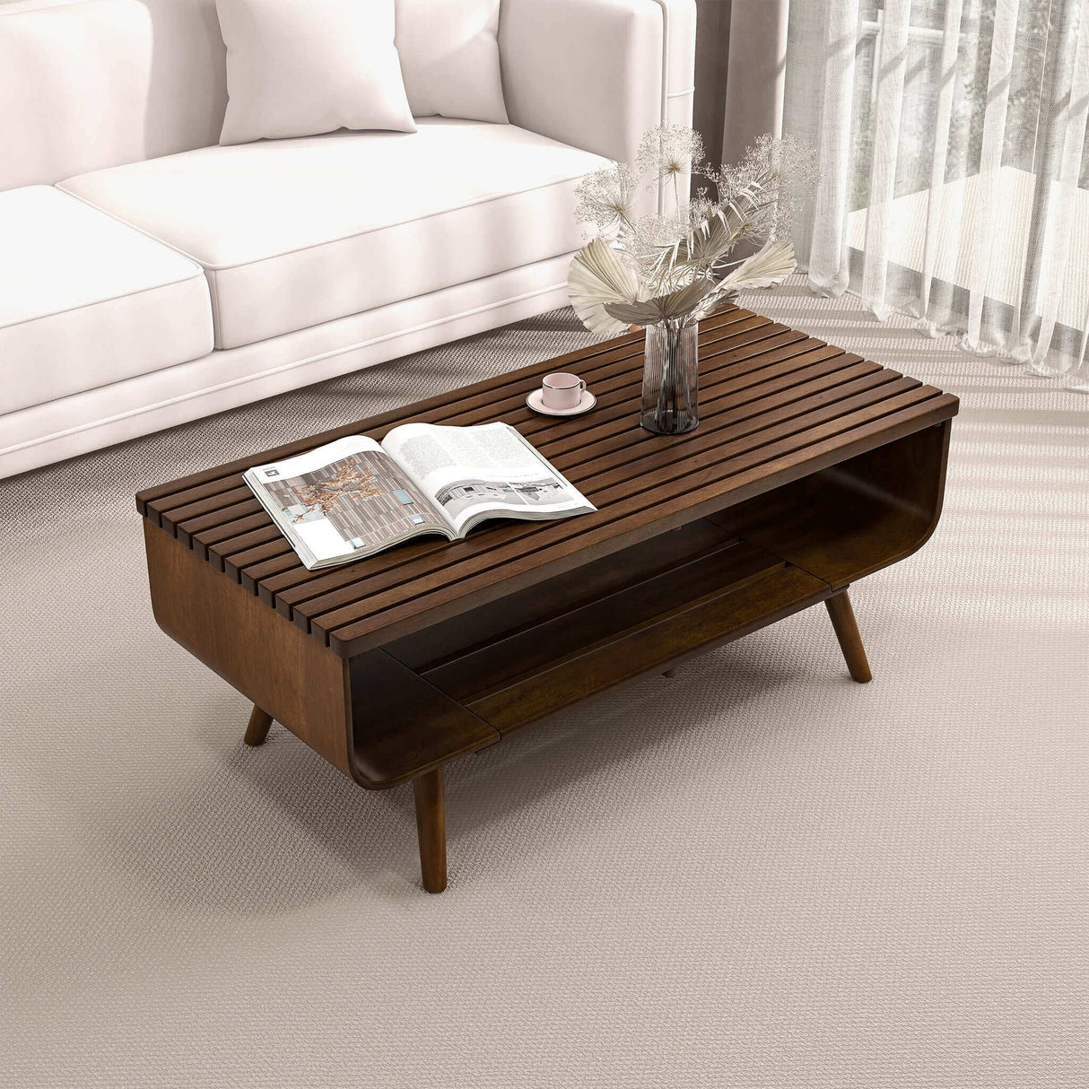 Alice Coffee Table Walnut from Ashcroft Furniture - Luna Furniture