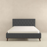 Graceville Dark Grey Platform Bed King from Ashcroft Furniture - Luna Furniture