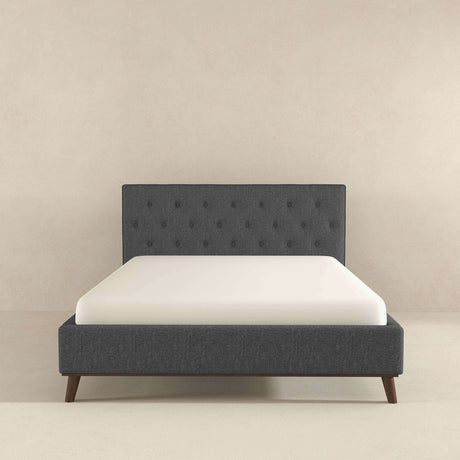Graceville Dark Grey Platform Bed King from Ashcroft Furniture - Luna Furniture