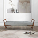 Cora Grey Fabric Bench from Midinmod - Luna Furniture