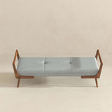 Cora Grey Fabric Bench from Midinmod - Luna Furniture