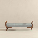 Cora Grey Fabric Bench from Midinmod - Luna Furniture
