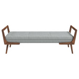Cora Grey Fabric Bench from Midinmod - Luna Furniture