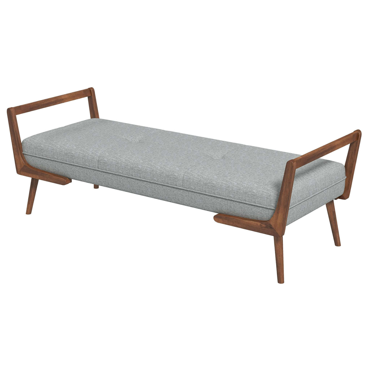 Cora Grey Fabric Bench from Midinmod - Luna Furniture
