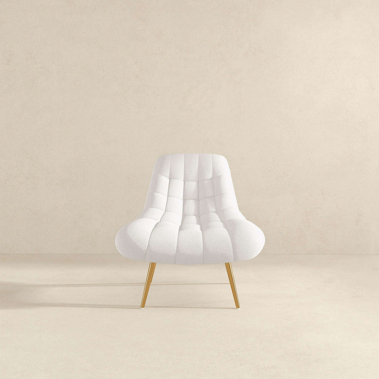 Aubrey Cream French Boucle Lounge Chair from Ashcroft Furniture - Luna Furniture
