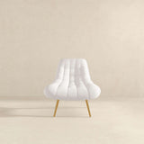 Aubrey Cream French Boucle Lounge Chair from Ashcroft Furniture - Luna Furniture