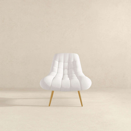 Aubrey Cream French Boucle Lounge Chair from Ashcroft Furniture - Luna Furniture