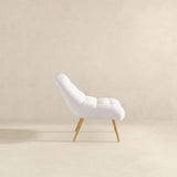 Aubrey Cream French Boucle Lounge Chair from Ashcroft Furniture - Luna Furniture
