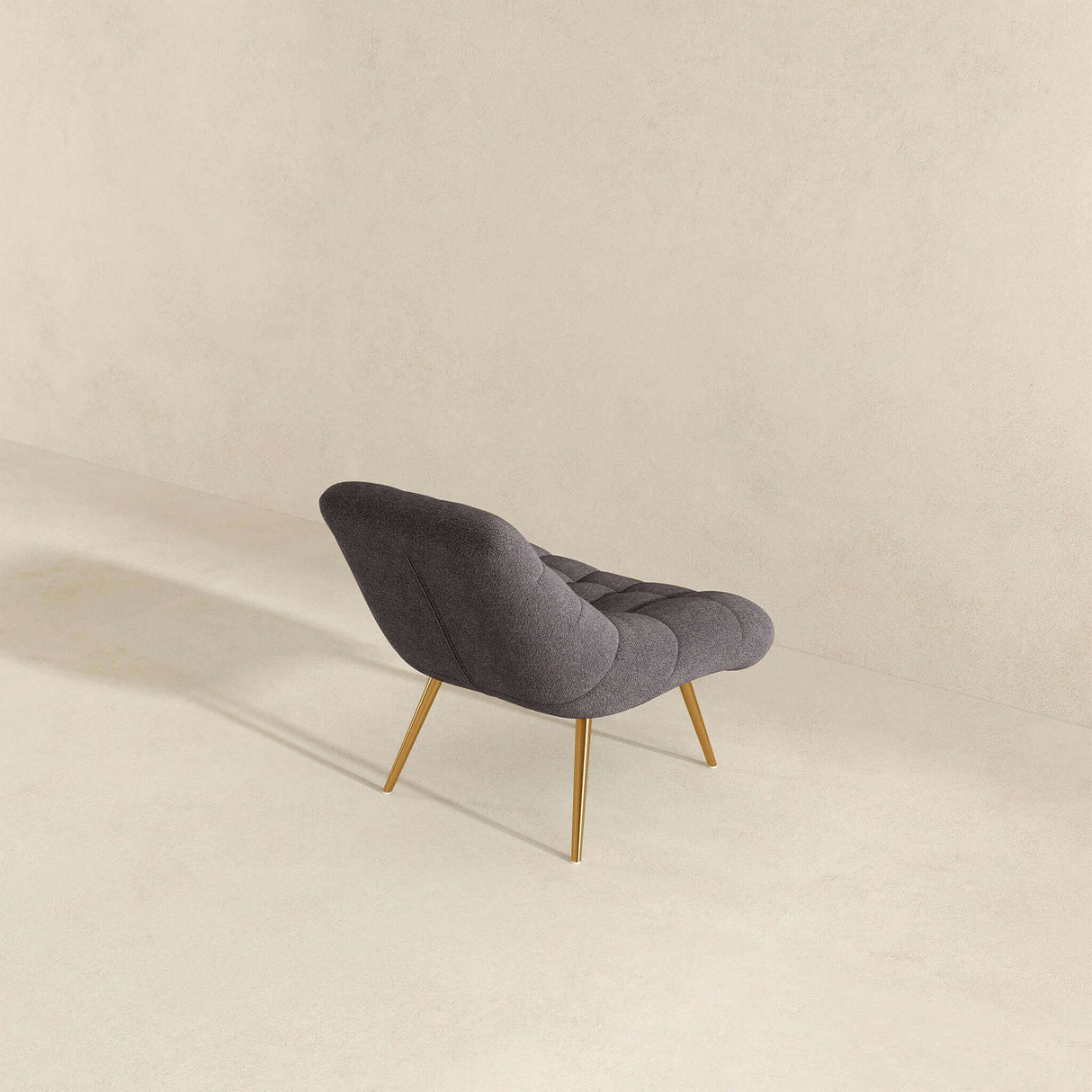 Aubrey Grey French Boucle Lounge Chair from Ashcroft Furniture - Luna Furniture