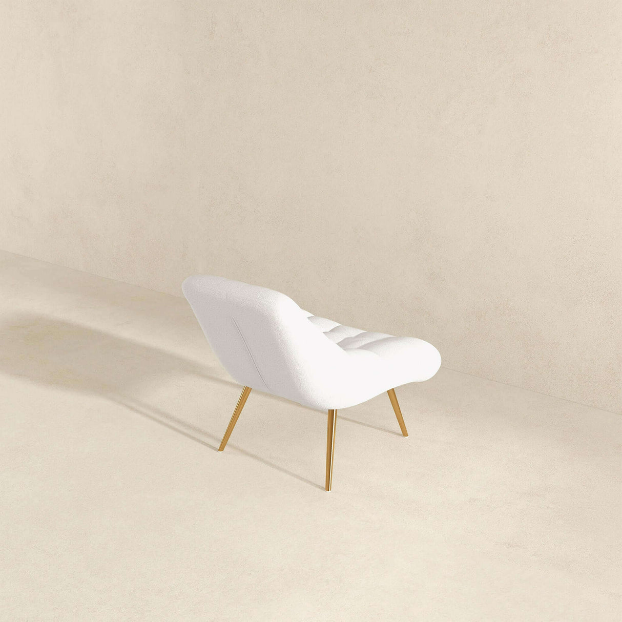 Aubrey Cream French Boucle Lounge Chair from Ashcroft Furniture - Luna Furniture