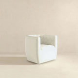 Delaney Cream Boucle Swivel Chair from Ashcroft Furniture - Luna Furniture