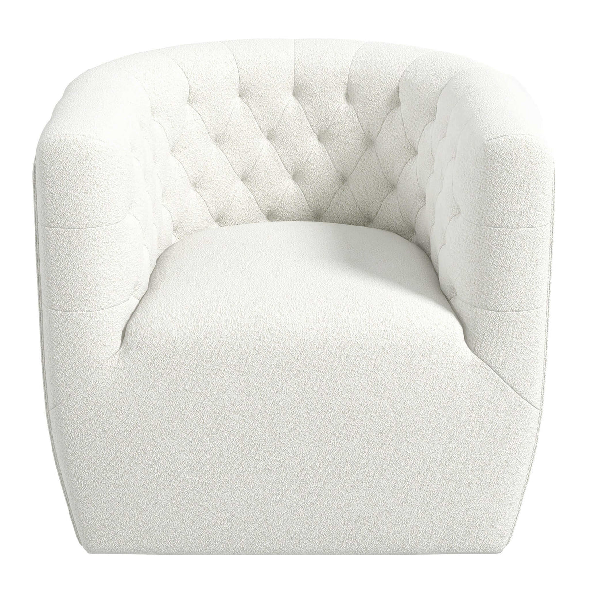 Delaney Cream Boucle Swivel Chair from Ashcroft Furniture - Luna Furniture