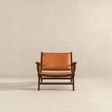 Daniel Tan Leather Arm Chair from Ashcroft Furniture - Luna Furniture