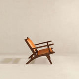 Daniel Tan Leather Arm Chair from Ashcroft Furniture - Luna Furniture