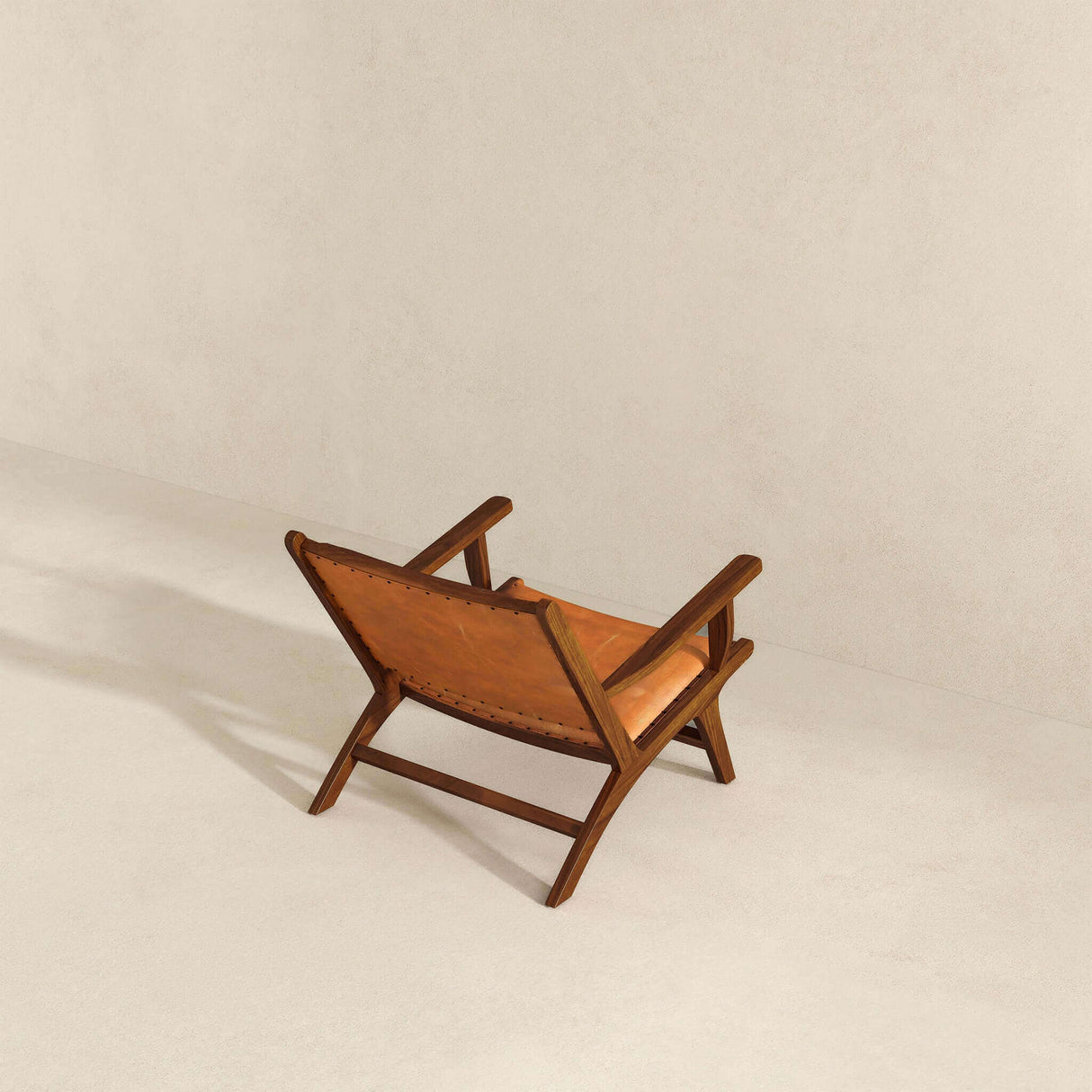 Daniel Tan Leather Arm Chair from Ashcroft Furniture - Luna Furniture