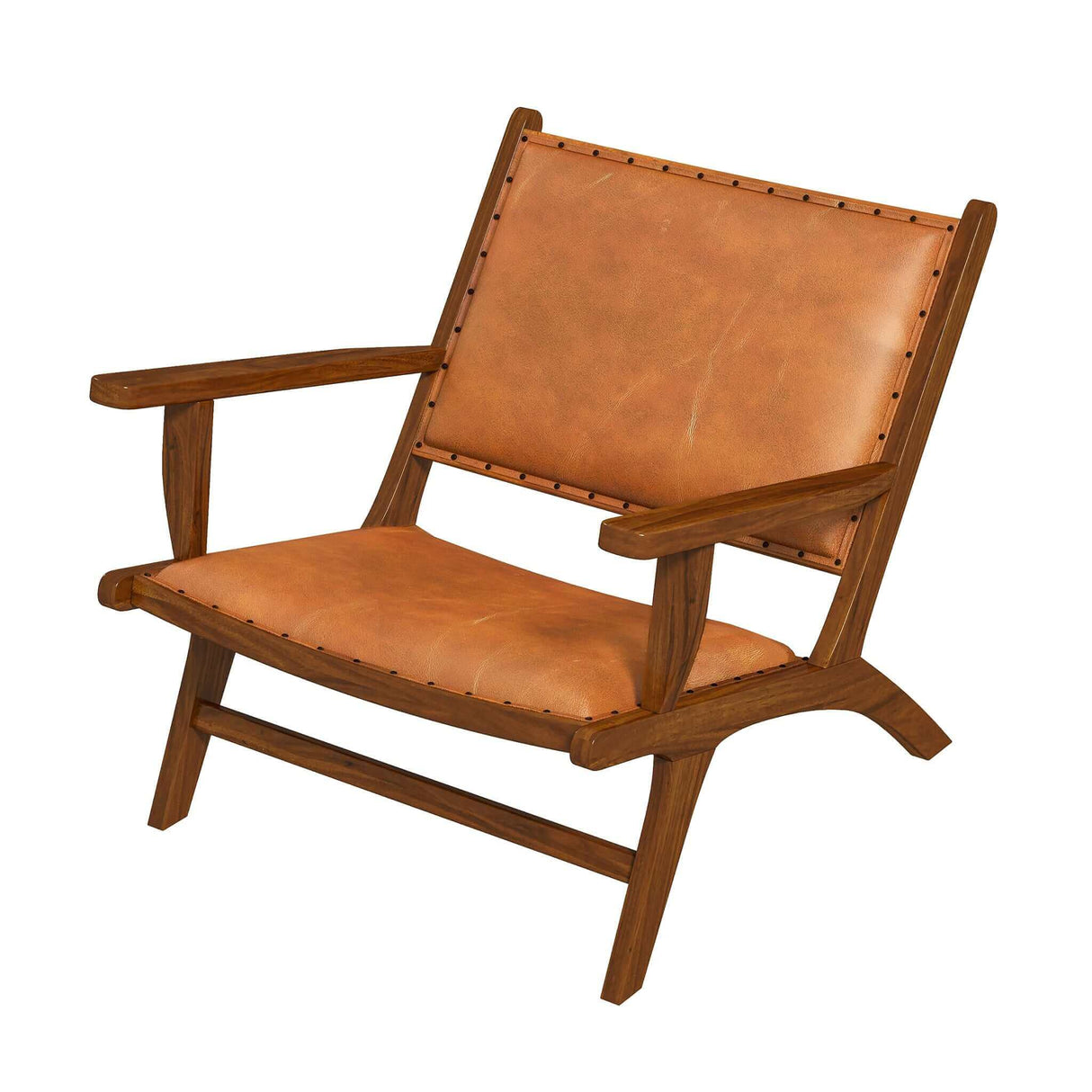 Daniel Tan Leather Arm Chair from Ashcroft Furniture - Luna Furniture