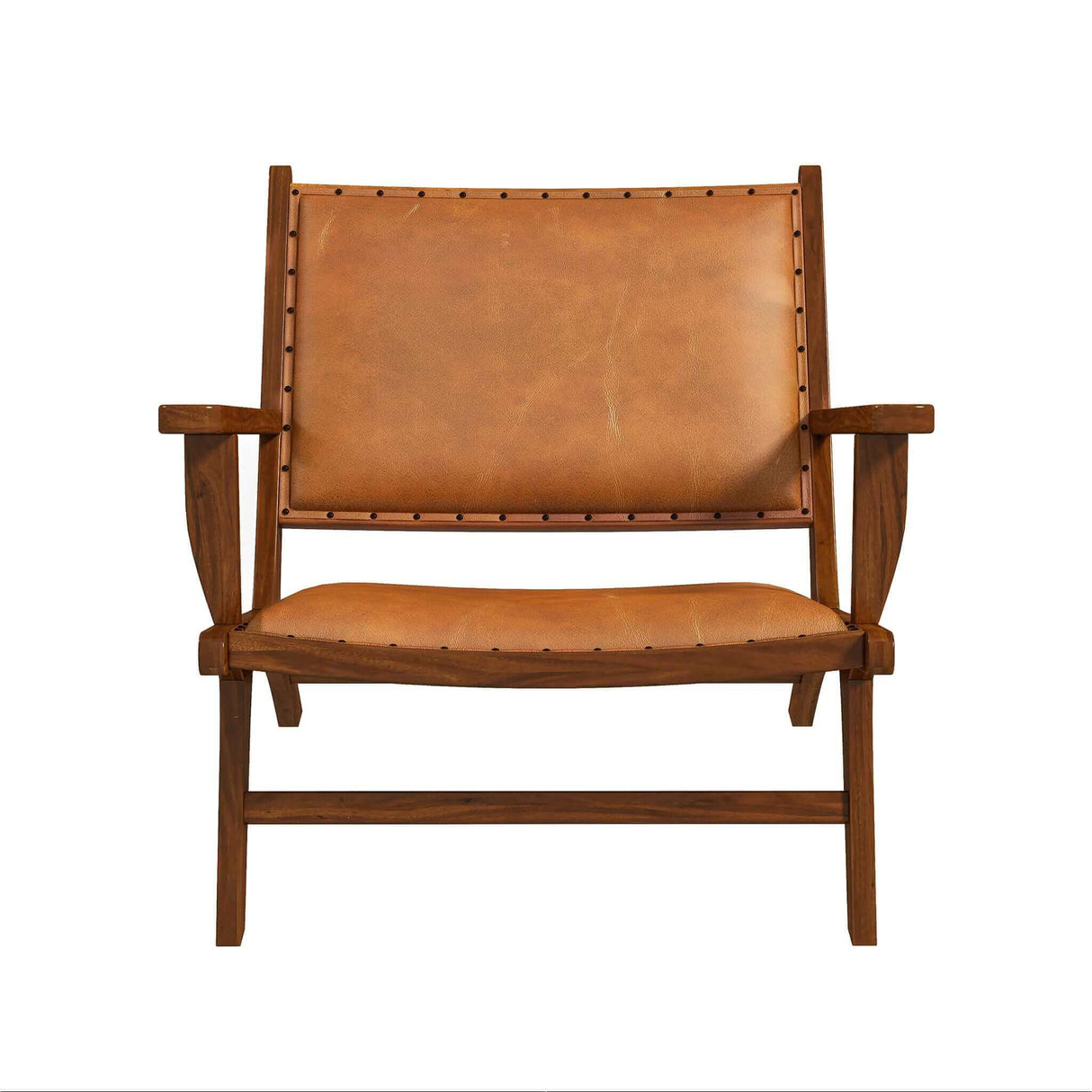 Daniel Tan Leather Arm Chair from Ashcroft Furniture - Luna Furniture