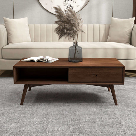Caroline Walnut Coffee Table from Ashcroft Furniture - Luna Furniture