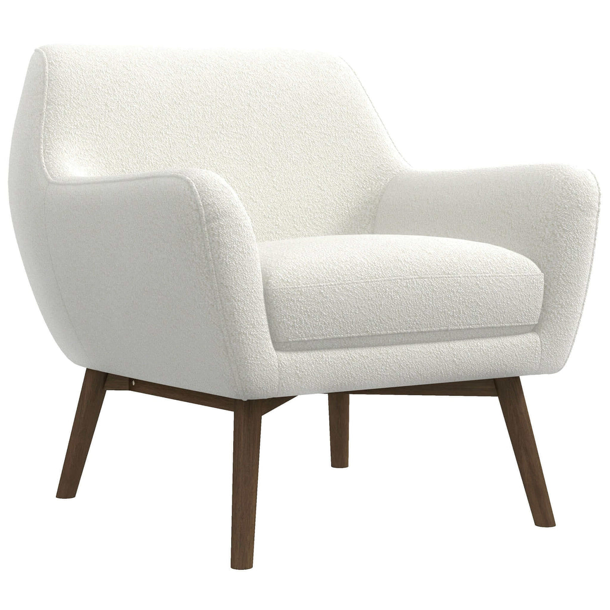 Panom White Boucle Lounge Chair from Ashcroft Furniture - Luna Furniture