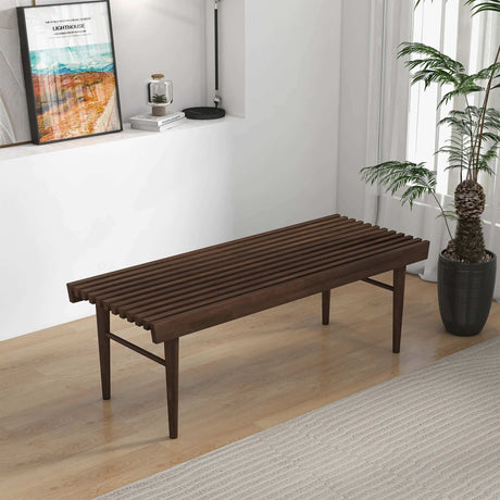 Mia Brown Bench from Ashcroft Furniture - Luna Furniture