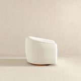 Elise Cream Boucle Swivel Chair from Ashcroft Furniture - Luna Furniture