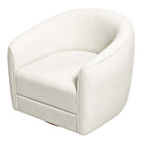 Elise Cream Boucle Swivel Chair from Ashcroft Furniture - Luna Furniture