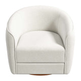 Elise Cream Boucle Swivel Chair from Ashcroft Furniture - Luna Furniture