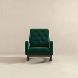 Demetrius Green Velvet Solid Wood Rocking Chair from Ashcroft Furniture - Luna Furniture