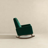 Demetrius Green Velvet Solid Wood Rocking Chair from Ashcroft Furniture - Luna Furniture