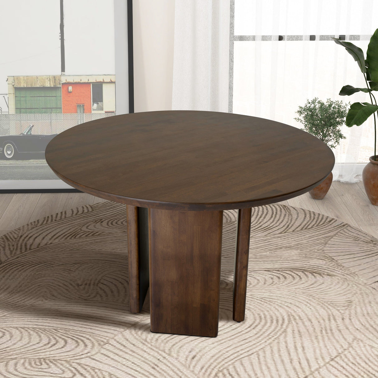 Alden Walnut Round Dining Table from Ashcroft Furniture - Luna Furniture