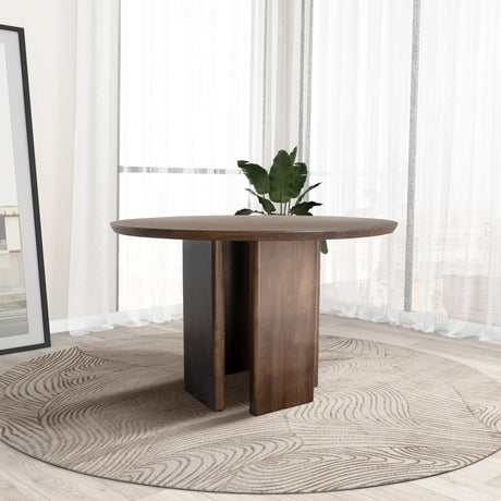 Alden Walnut Round Dining Table from Ashcroft Furniture - Luna Furniture