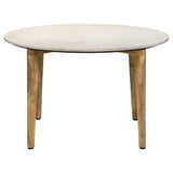 Aldis White and Brown 3-Piece Coffee and End Table Set from Coaster - Luna Furniture