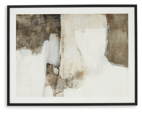 Aldricton Brown/White Wall Art from Ashley - Luna Furniture