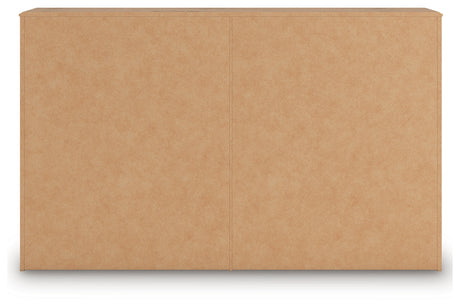 Aleaport King Panel Bed with Dresser and Nightstand in Warm Brown from Ashley - Luna Furniture