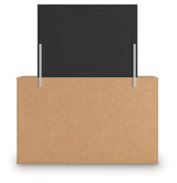 Aleaport Queen Panel Bed with Mirrored Dresser and Nightstand in Warm Brown from Ashley - Luna Furniture