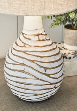 Aleela White/Gold Finish Table Lamp (Set of 2) from Ashley - Luna Furniture