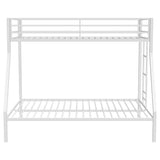 Alevera Metal Twin Over Full Bunk Bed with Ladder White from Coaster - Luna Furniture