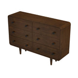 Alexa Mid Century Modern Dresser 6-Drawers from Ashcroft Furniture - Luna Furniture