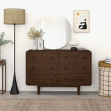Alexa Mid Century Modern Dresser 6-Drawers from Ashcroft Furniture - Luna Furniture