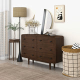 Alexa Mid Century Modern Dresser 6-Drawers from Ashcroft Furniture - Luna Furniture
