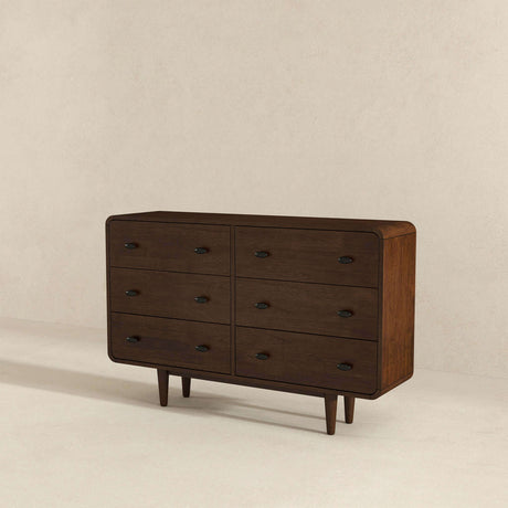 Alexa Mid Century Modern Dresser 6-Drawers from Ashcroft Furniture - Luna Furniture